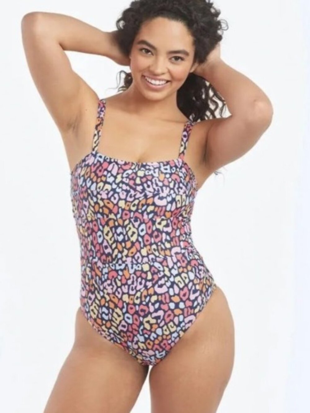 Summersalt Brand Women's size 22 The Wide Strap Oasis Swimsuit Leopard Print